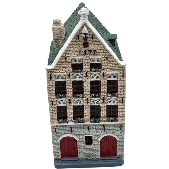 Amsterdam Miniature Ceramic Canal House 5 Pc Figurines Decorative Collectibles - Picture 6 of 11